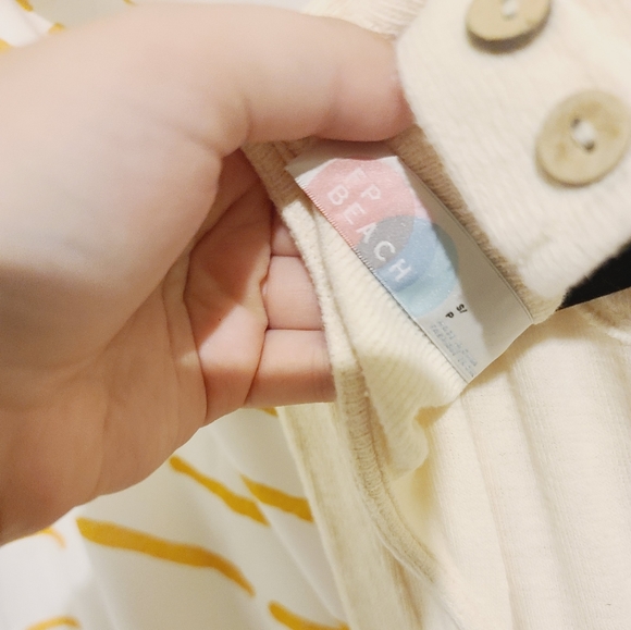 FP Beach free people cream jumpsuit s - Picture 10 of 12